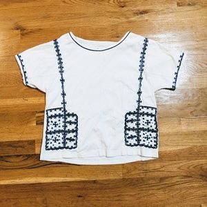 Madewell Embroidered Box Tee